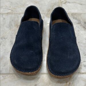 Birkenstock Blue and Tan Espadrilles Comfortable Shoes 6 N